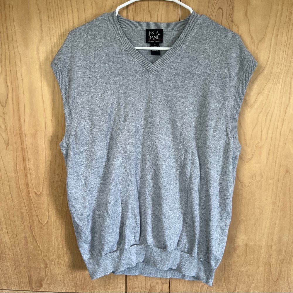 Jos. A Banks Grey  Traveler Sweater Vest - Size X Large